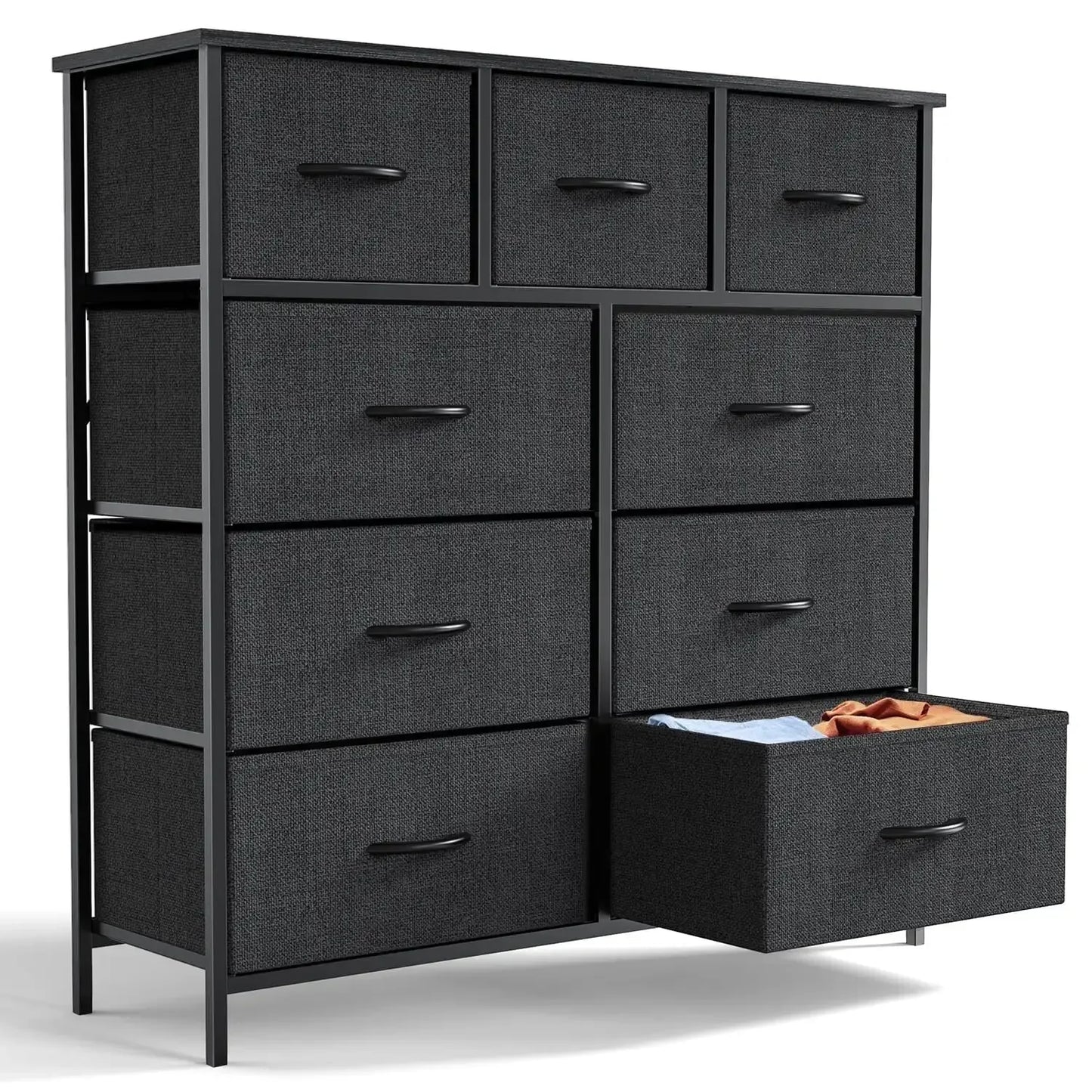 9 Drawer Fabric Dresser for Bedroom