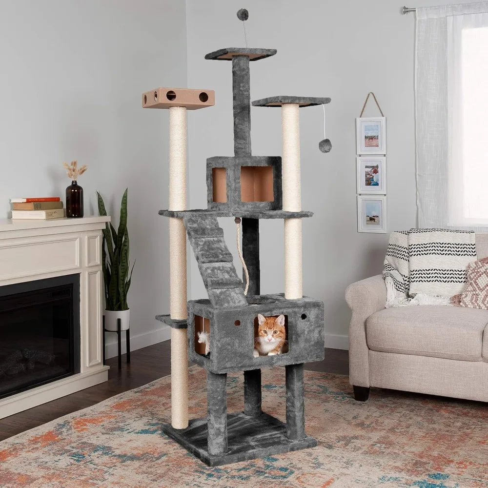 69.3" Tall Cat Tree for Indoor Cats