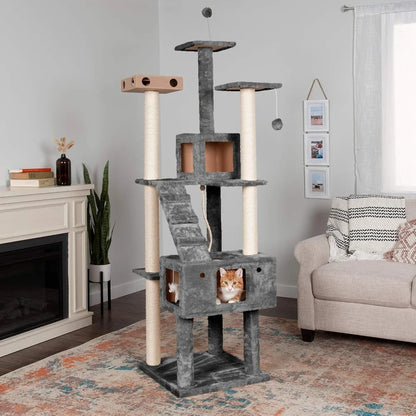 69.3" Tall Cat Tree for Indoor Cats