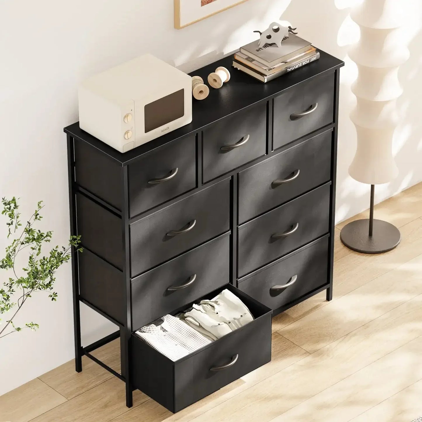 9 Drawer Fabric Dresser for Bedroom