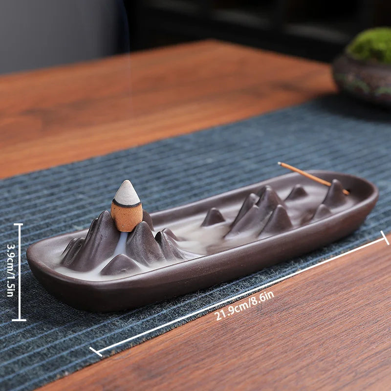 Creative Ceramic Purple Sand Incense Burner